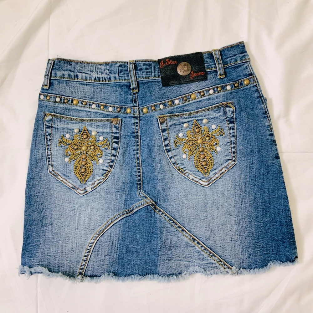 Denim Micro Mini Skirt